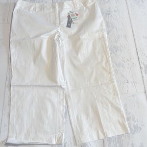 Style and co size 16 nwt white capris